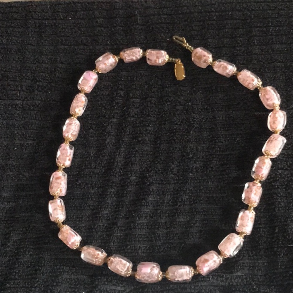 20” pink and gold necklace.